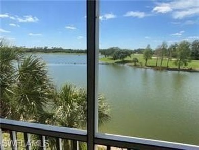 New listing. Bright three bdrm end unit with golf and lake views on Pelican Preserve Golf Club in Florida - for sale on GolfHomes.com, golf home, golf lot