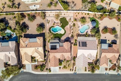 Nestled in a quiet cul-de-sac in Sun City Summerlin, this home on Highland Falls Golf Club in Nevada - for sale on GolfHomes.com, golf home, golf lot