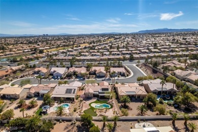 Nestled in a quiet cul-de-sac in Sun City Summerlin, this home on Highland Falls Golf Club in Nevada - for sale on GolfHomes.com, golf home, golf lot