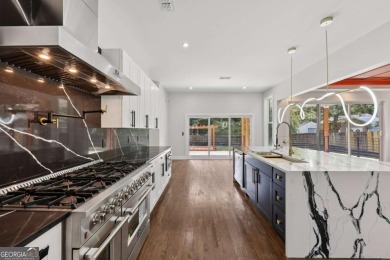 Experience modern luxury in this newly built custom farmhouse on East Lake Golf Club in Georgia - for sale on GolfHomes.com, golf home, golf lot