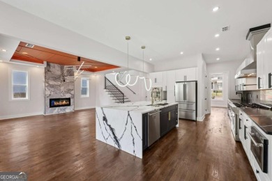 Experience modern luxury in this newly built custom farmhouse on East Lake Golf Club in Georgia - for sale on GolfHomes.com, golf home, golf lot