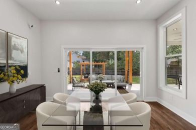 Experience modern luxury in this newly built custom farmhouse on East Lake Golf Club in Georgia - for sale on GolfHomes.com, golf home, golf lot