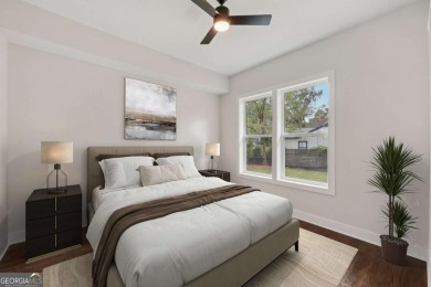 Experience modern luxury in this newly built custom farmhouse on East Lake Golf Club in Georgia - for sale on GolfHomes.com, golf home, golf lot