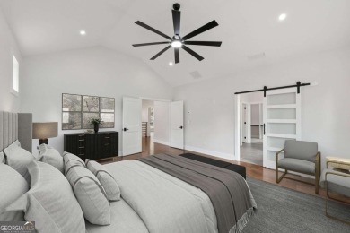 Experience modern luxury in this newly built custom farmhouse on East Lake Golf Club in Georgia - for sale on GolfHomes.com, golf home, golf lot
