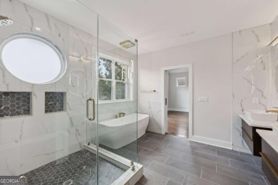 Experience modern luxury in this newly built custom farmhouse on East Lake Golf Club in Georgia - for sale on GolfHomes.com, golf home, golf lot