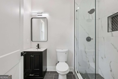 Experience modern luxury in this newly built custom farmhouse on East Lake Golf Club in Georgia - for sale on GolfHomes.com, golf home, golf lot