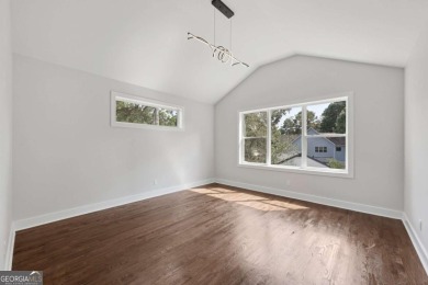 Experience modern luxury in this newly built custom farmhouse on East Lake Golf Club in Georgia - for sale on GolfHomes.com, golf home, golf lot