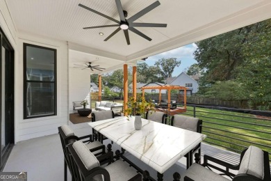 Experience modern luxury in this newly built custom farmhouse on East Lake Golf Club in Georgia - for sale on GolfHomes.com, golf home, golf lot