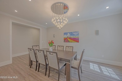 Upscale living with long golf views of Hole #3 of the on River Landing Golf Course in North Carolina - for sale on GolfHomes.com, golf home, golf lot