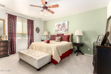 Discover this stunning single-story home in the coveted Johnson on The Golf Club At Johnson Ranch in Arizona - for sale on GolfHomes.com, golf home, golf lot