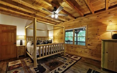 Welcome to this rare 4 bedroom, 3 1/2 bath LOG CABIN find in an on Bent Tree Golf Course in Georgia - for sale on GolfHomes.com, golf home, golf lot