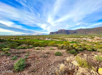 Incredible hillside custom homesite! Overlooks lush meandering on Superstition Mountain Club - Lost Gold in Arizona - for sale on GolfHomes.com, golf home, golf lot