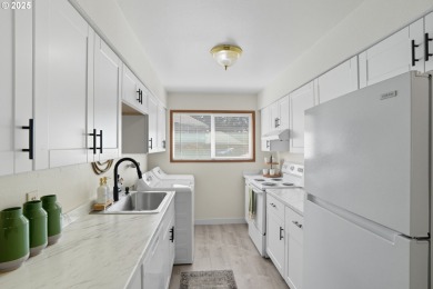 Welcome to this two-story, 2-bedroom, 1.5-bath condo that is a on Gresham Golf Course in Oregon - for sale on GolfHomes.com, golf home, golf lot