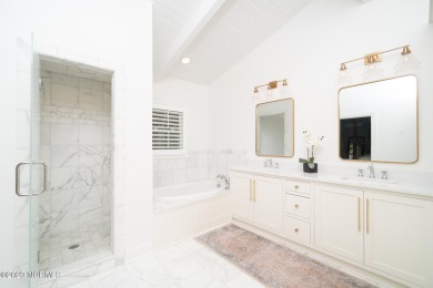 This stunning soundfront home in Pine Knoll Shores has been on The Country Club of the Crystal Coast in North Carolina - for sale on GolfHomes.com, golf home, golf lot