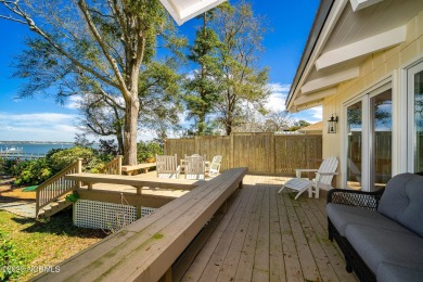 This stunning soundfront home in Pine Knoll Shores has been on The Country Club of the Crystal Coast in North Carolina - for sale on GolfHomes.com, golf home, golf lot