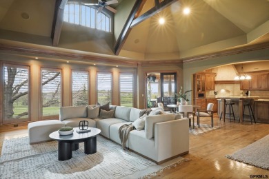 This gorgeous, custom-built home sits on a nearly 1-acre lot on Indian Creek Golf Club in Nebraska - for sale on GolfHomes.com, golf home, golf lot