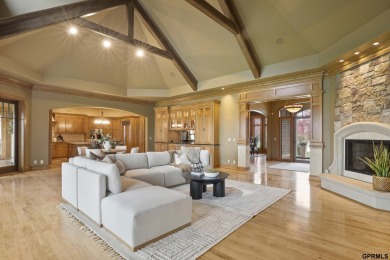 This gorgeous, custom-built home sits on a nearly 1-acre lot on Indian Creek Golf Club in Nebraska - for sale on GolfHomes.com, golf home, golf lot