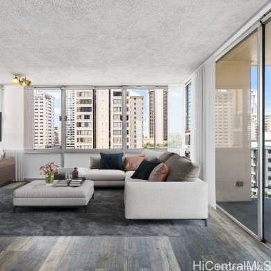 This charming condo has vinyl flooring in the unit with ceramic on Ala Wai Golf Course in Hawaii - for sale on GolfHomes.com, golf home, golf lot
