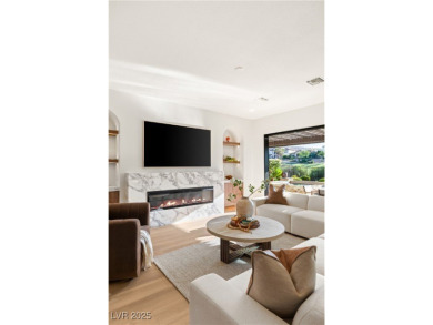 Perched on an elevated lot with panoramic golf and Red Rock on Red Rock Country Club in Nevada - for sale on GolfHomes.com, golf home, golf lot