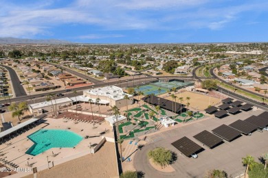 Beautifully remodeled Sun City gem with RARE oversized epoxied 2 on Sun City Riverview Golf Course in Arizona - for sale on GolfHomes.com, golf home, golf lot