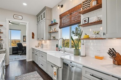 Discover luxury living in this nearly new 2023 Modern on Pecan Plantation Country Club in Texas - for sale on GolfHomes.com, golf home, golf lot