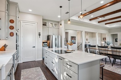 Discover luxury living in this nearly new 2023 Modern on Pecan Plantation Country Club in Texas - for sale on GolfHomes.com, golf home, golf lot