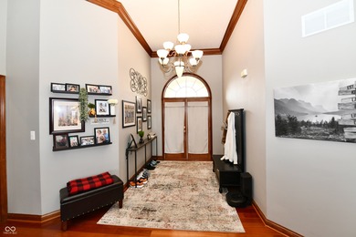 This all BRICK, one level home with a FINISHED walk-out basement on Hickory Stick Golf Club in Indiana - for sale on GolfHomes.com, golf home, golf lot