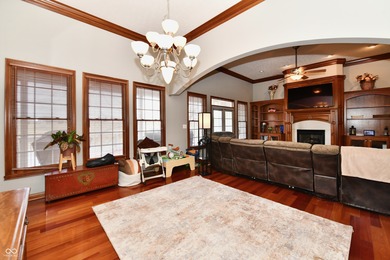 This all BRICK, one level home with a FINISHED walk-out basement on Hickory Stick Golf Club in Indiana - for sale on GolfHomes.com, golf home, golf lot