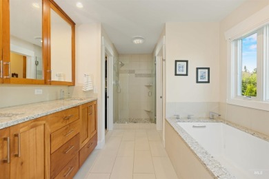 Discover peaceful, turnkey living in this fabulous geothermal on Warm Springs Golf Club in Idaho - for sale on GolfHomes.com, golf home, golf lot
