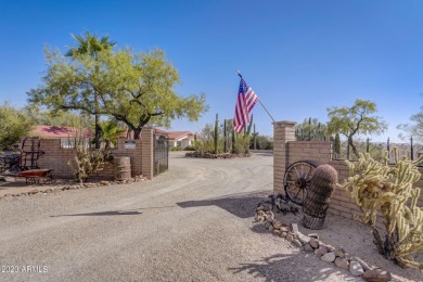 Perched on just over 5 acres of pristine horse-friendly land on Wickenburg Country Club in Arizona - for sale on GolfHomes.com, golf home, golf lot
