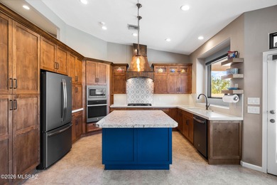 Perched atop a scenic hill in the prestigious Oro Valley Heights on Oro Valley Country Club in Arizona - for sale on GolfHomes.com, golf home, golf lot