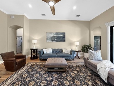 Lovely Meditterrean home welcomes you through rustic double on The Club at Eaglebrooke in Florida - for sale on GolfHomes.com, golf home, golf lot