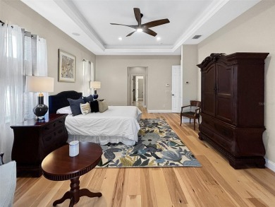 Lovely Meditterrean home welcomes you through rustic double on The Club at Eaglebrooke in Florida - for sale on GolfHomes.com, golf home, golf lot