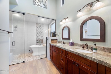 Perched atop a scenic hill in the prestigious Oro Valley Heights on Oro Valley Country Club in Arizona - for sale on GolfHomes.com, golf home, golf lot