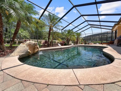 Lovely Meditterrean home welcomes you through rustic double on The Club at Eaglebrooke in Florida - for sale on GolfHomes.com, golf home, golf lot