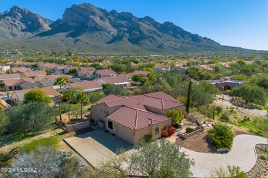 Perched atop a scenic hill in the prestigious Oro Valley Heights on Oro Valley Country Club in Arizona - for sale on GolfHomes.com, golf home, golf lot