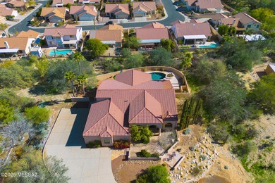 Perched atop a scenic hill in the prestigious Oro Valley Heights on Oro Valley Country Club in Arizona - for sale on GolfHomes.com, golf home, golf lot