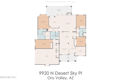 Perched atop a scenic hill in the prestigious Oro Valley Heights on Oro Valley Country Club in Arizona - for sale on GolfHomes.com, golf home, golf lot