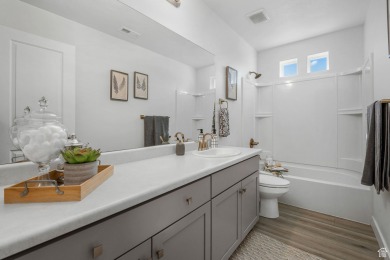 Experience the perfect blend of modern luxury and suburban on Cranefield Golf Course in Utah - for sale on GolfHomes.com, golf home, golf lot