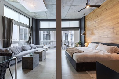 Oversized 1-bedroom loft-style condo (802 SF) at The Meridian on Miami Beach Golf Club in Florida - for sale on GolfHomes.com, golf home, golf lot