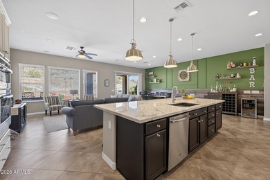 Nestled on a serene mountainside cul-de-sac in the highly on Estrella Mountain Ranch Golf Course in Arizona - for sale on GolfHomes.com, golf home, golf lot