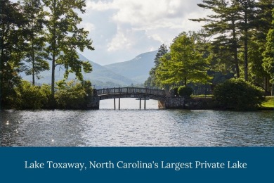 Nestled between holes 11 and 12 of Lake Toxaway Country Club's on Lake Toxaway Country Club in North Carolina - for sale on GolfHomes.com, golf home, golf lot