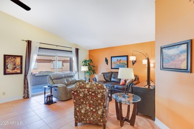 Welcome home to this fully furnished stylish Tahoe model in the on SunBird Golf Club in Arizona - for sale on GolfHomes.com, golf home, golf lot
