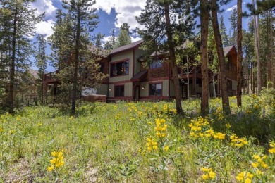 This classic mountain home is set low off Highlands Drive on Breckenridge Golf Club in Colorado - for sale on GolfHomes.com, golf home, golf lot