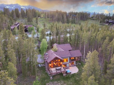 This classic mountain home is set low off Highlands Drive on Breckenridge Golf Club in Colorado - for sale on GolfHomes.com, golf home, golf lot