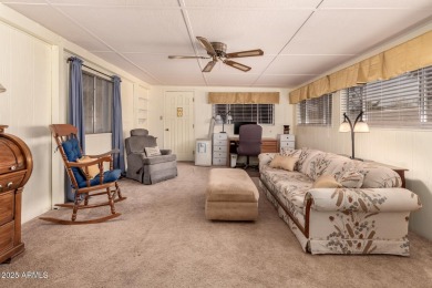 Welcome to this beautifully laid-out 2 bedroom, 2 bathroom home on Sun Lakes Country Club in Arizona - for sale on GolfHomes.com, golf home, golf lot