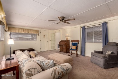 Welcome to this beautifully laid-out 2 bedroom, 2 bathroom home on Sun Lakes Country Club in Arizona - for sale on GolfHomes.com, golf home, golf lot