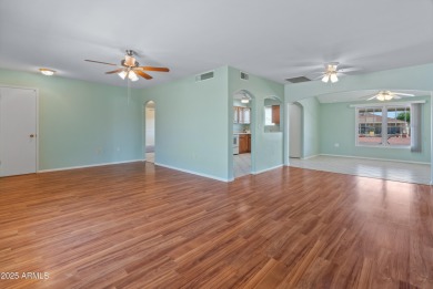 Welcome to the heart of Sun City! This charming 2-bedroom on Sun City Lakes West and East in Arizona - for sale on GolfHomes.com, golf home, golf lot