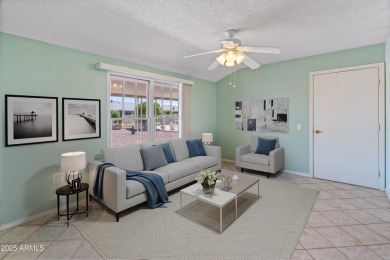 Welcome to the heart of Sun City! This charming 2-bedroom on Sun City Lakes West and East in Arizona - for sale on GolfHomes.com, golf home, golf lot