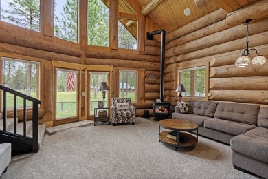 Escape the ordinary in this stunning log home sitting on just on Chewelah Golf and Country Club  in Washington - for sale on GolfHomes.com, golf home, golf lot